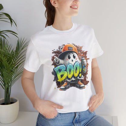 Ghost Graffiti Tee Streetwear Ghost Boo Spray Paint T-shirt Gift for her Gift for Him Graffiti Streetstyle Halloween Design